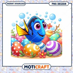 Easter Dory PNG Design Instant Download