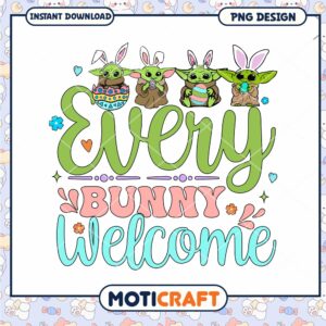 Easter Bunny Yoda PNG Design