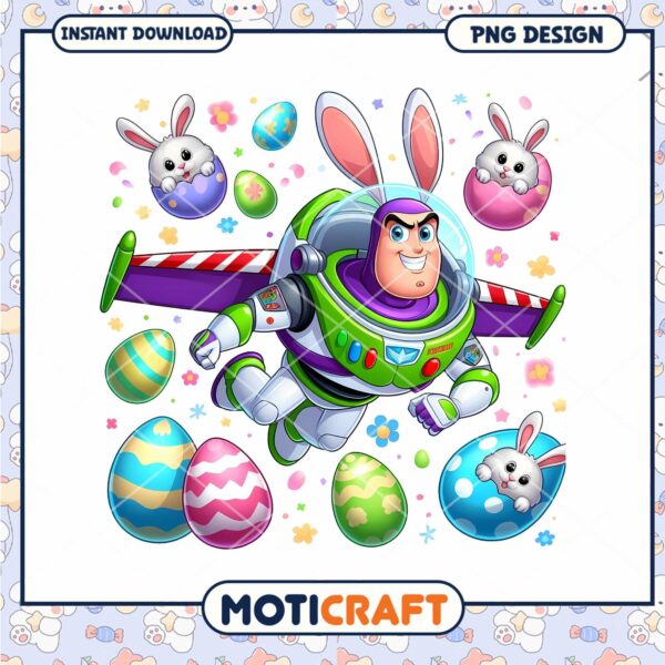 Buzz Lightyear Easter PNG Design